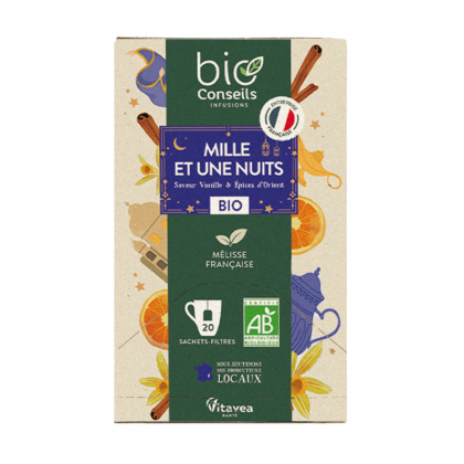 Infusion bio - Mille et une nuits - Boite de 20 sachets