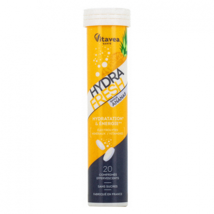HydraFresh Ananas - 20 comprimés effervescents