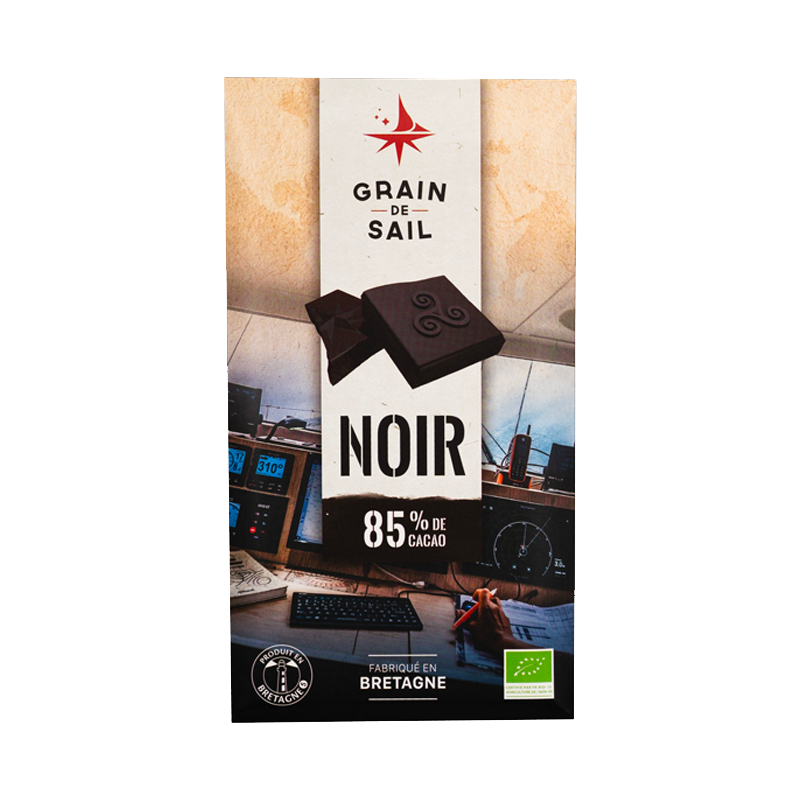 Chocolat noir bio - 85% de cacao - 100g