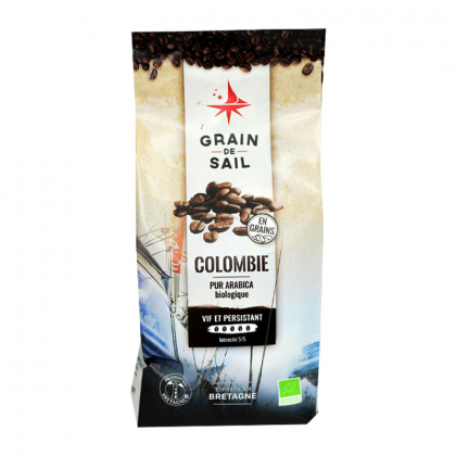 Café bio en grains pur arabica - Colombie Excelso - 500g