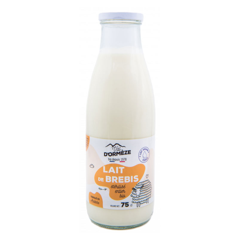 Lait de brebis bio stérilisé entier - 75cl