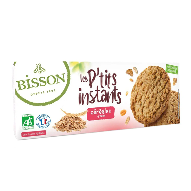 Biscuits bio aux céréales Les p'tits instants - 150g
