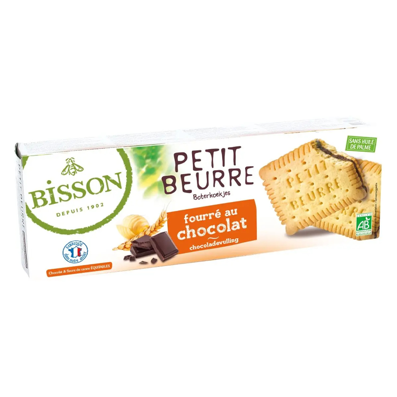 Petit beurre fourré au chocolat bio - 197g