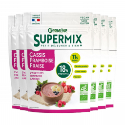 Supermix cassis, framboise et fraise bio - Lot de 6x350g