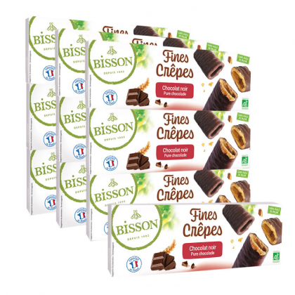 Fines crêpes au chocolat noir - Lot de 10x90g