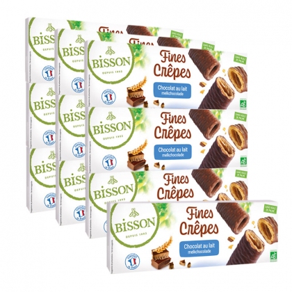 Fines crêpes au chocolat au lait - Lot de 10x90g