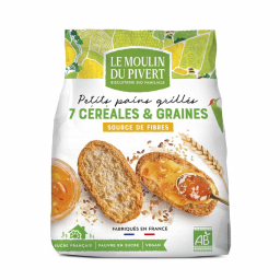 Petits pains bio grillés aux céréales et graines - 225g