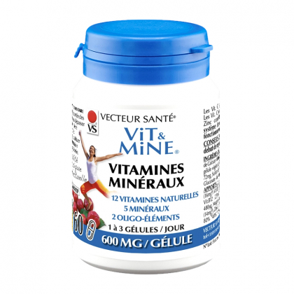 Vit&Mine - Vitamines et minéraux - 60 gélules