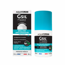 Roll'on effet froid anti-douleur GSIL au silicium - 40ml Roll'on effet froid anti-douleur GSIL au silicium - 40ml