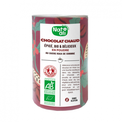 Chocolat épicé en poudre bio - 180g