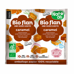 Bioflan caramel bio sans sucre ajouté - 2 sachets de 5g