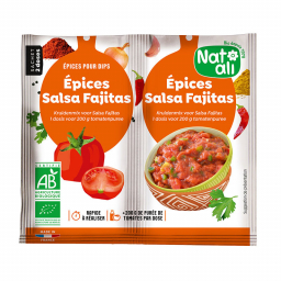 Mélange d'épices salsa fajitas bio - Lot de 2 sachets de 5g