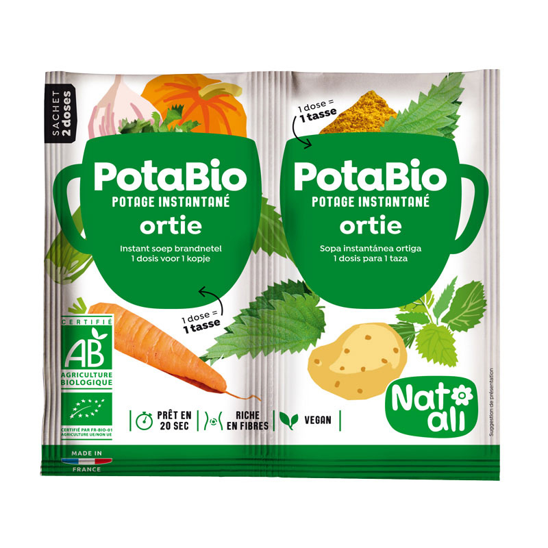 Potage instantané bio Potabio - Ortie - 2x8.5g