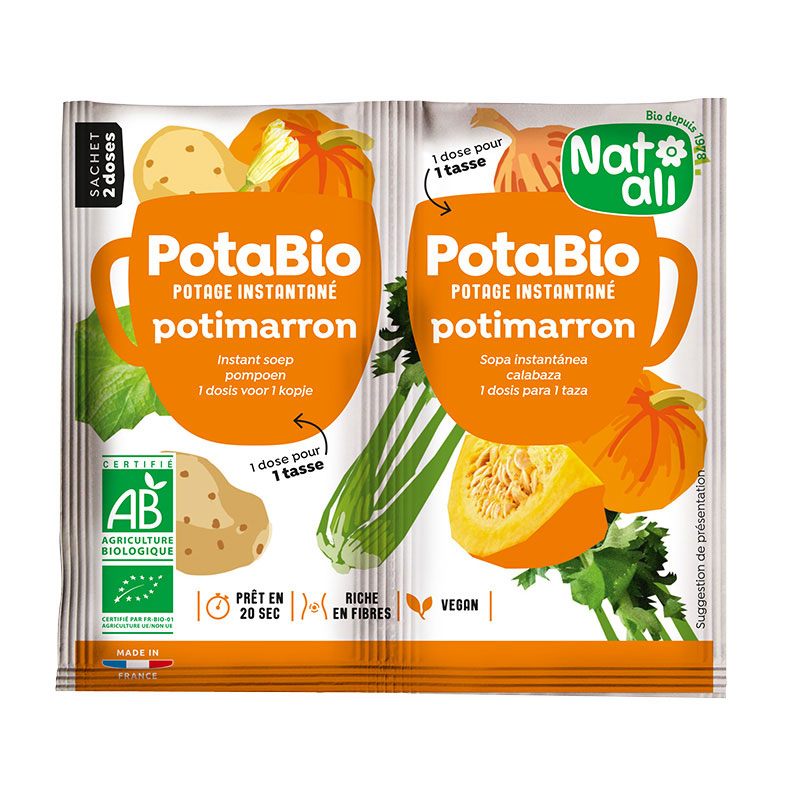 Potage instantané bio Potabio - Potimarron - 2x8.5g