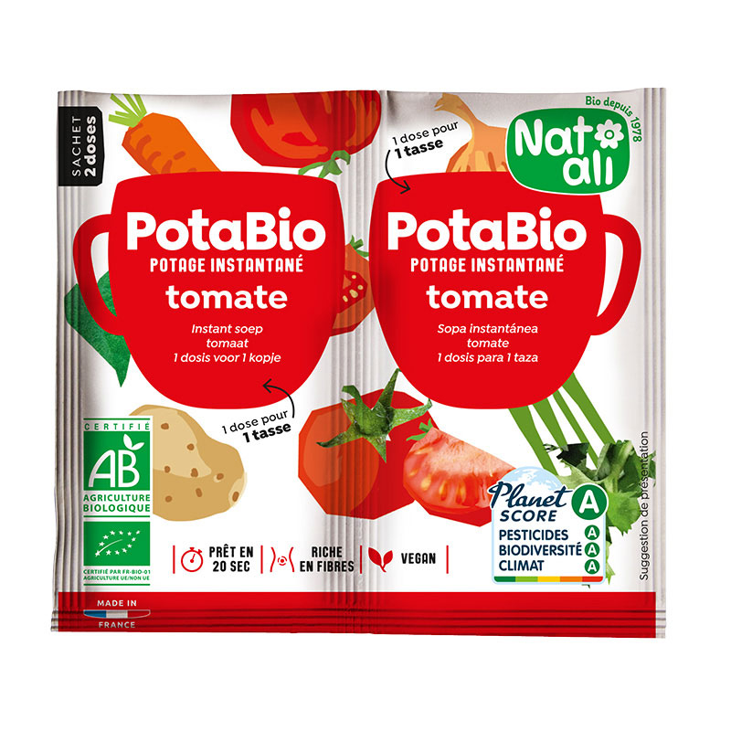 Potage instantané bio Potabio - Tomate - 2x8.5g