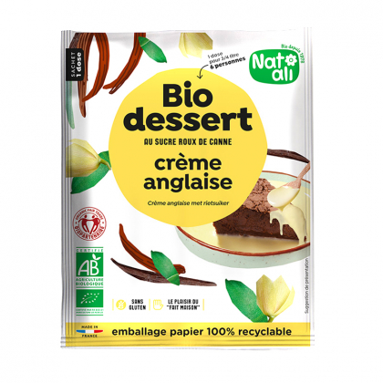 Préparation pour crème anglaise bio - 60g