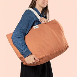 Sac cabas en fibres 100% bio - Terracotta