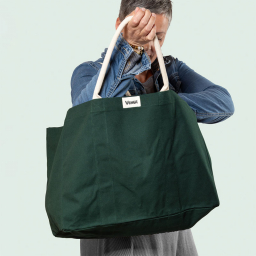 Sac cabas en fibres 100% bio - Vert kombu