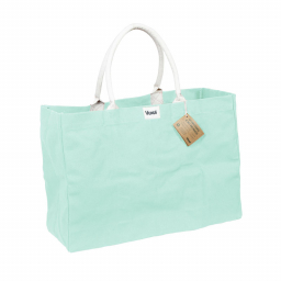 Sac cabas en fibres 100% bio - Turquoise menthe