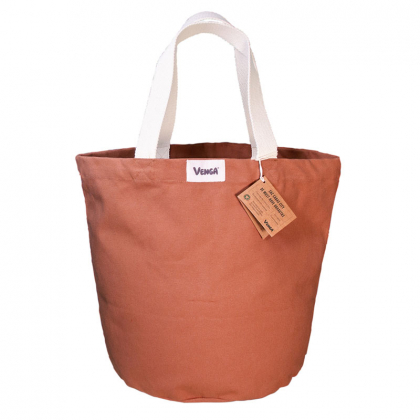 Sac cabas en fibres 100% bio - City terracotta