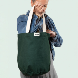 Sac cabas en fibres 100% bio - City vert kombu