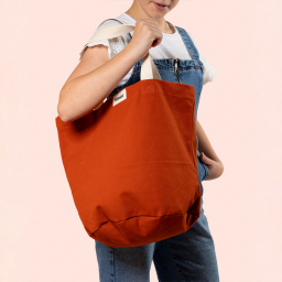Sac cabas en fibres 100% bio - City potimarron