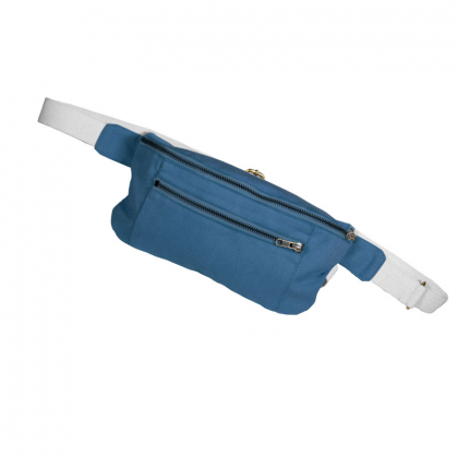 Sac banane en fibres 100% bio - Bleu indigo