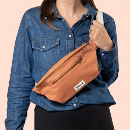 Sac banane en fibres 100% bio - Terracotta