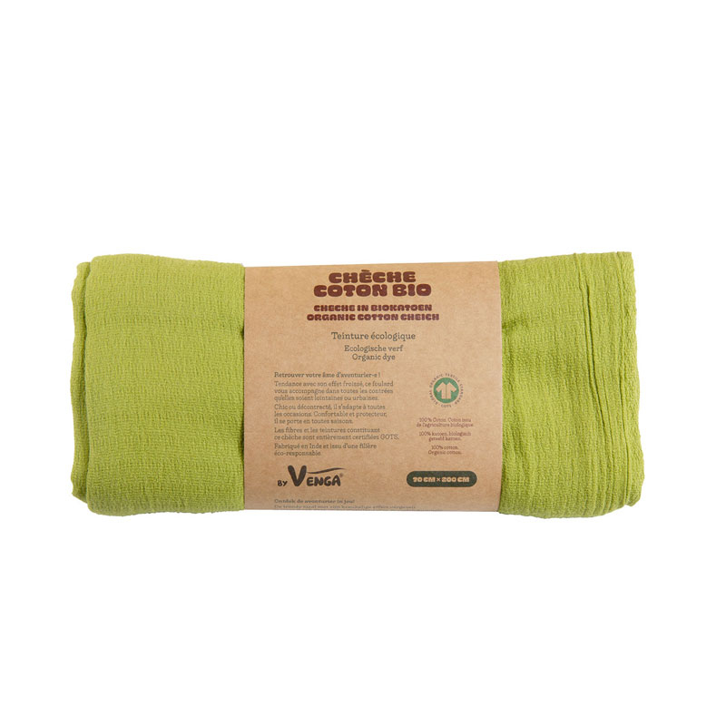 Chèche en coton bio - Anis - 200x70cm