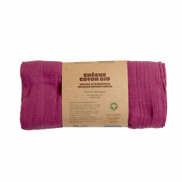 Chèche en coton bio - Prune - 200x70cm