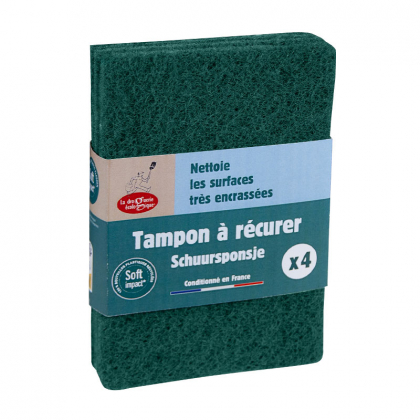 Lot de 4 tampons à récurer écologiques