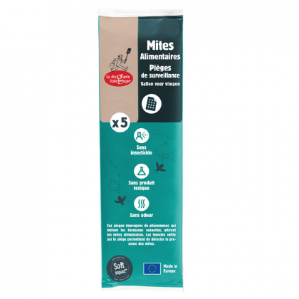 Pièges à mites alimentaires - 5 plaquettes