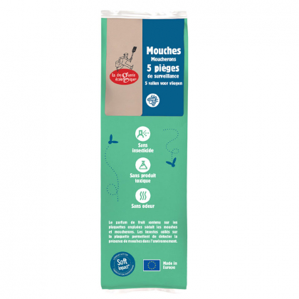 Pièges de surveillance mouches et moucherons - Lot de 5