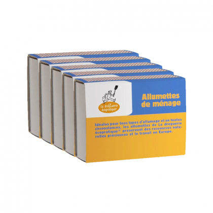  Allumettes écologiques FSC - Lot de 5 boites de 100