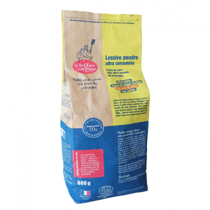 Lessive en poudre écologique ultra-concentrée bio - 800g