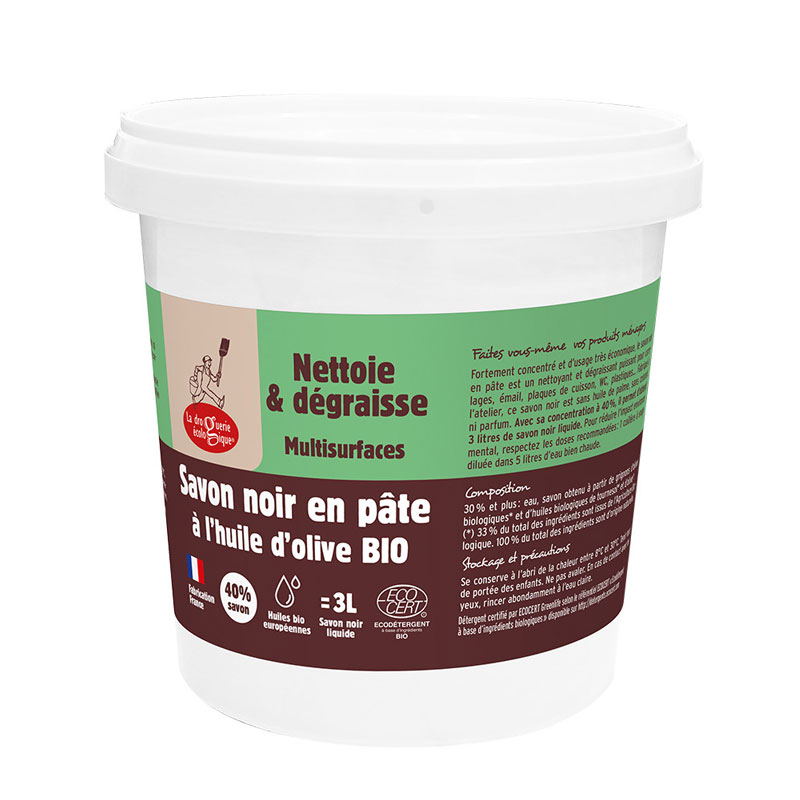 Savon noir en pâte à l'olive bio - 1kg