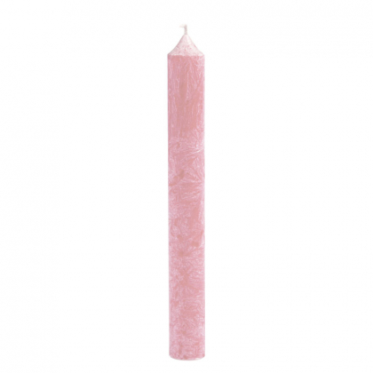 Chandelle en stéarine - Rose - 2x20cm