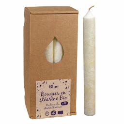 Chandelles en stéarine - Ivoire - Boite de 12