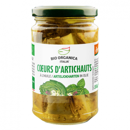 Coeurs d'artichauts bio grillés à l'huile - 280g