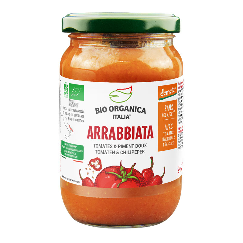 Sauce arrabbiata Demeter - 345g