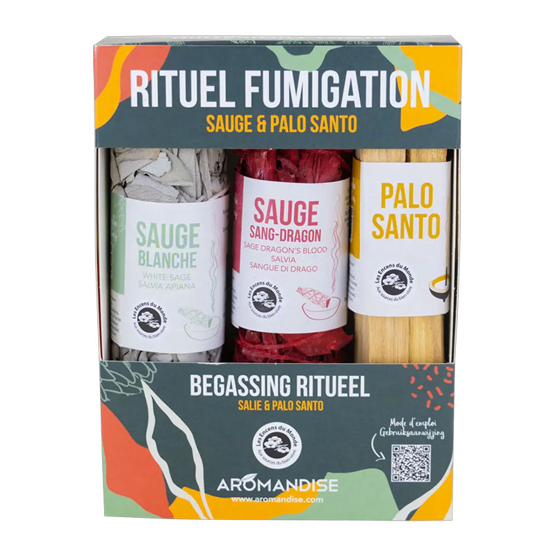 Coffret Rituel fumigation - Sauge et Palo santo