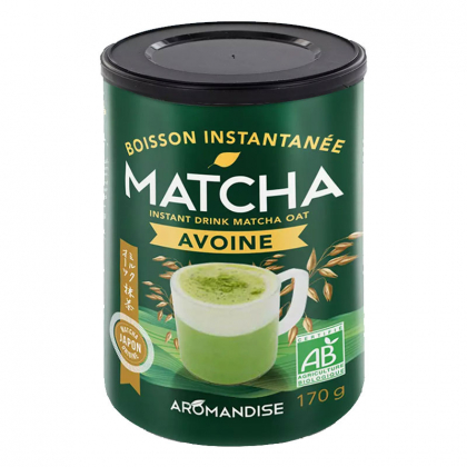 Matcha latte avoine bio instantané - 170g