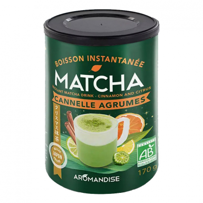 Matcha latte cannelle agrumes bio instantané - 170g