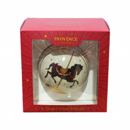 Coffret boule de Noël Cheval - Fenouil, gingembre et pomme