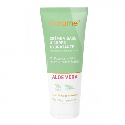 Crème visage et corps à l'aloe vera bio - 180ml