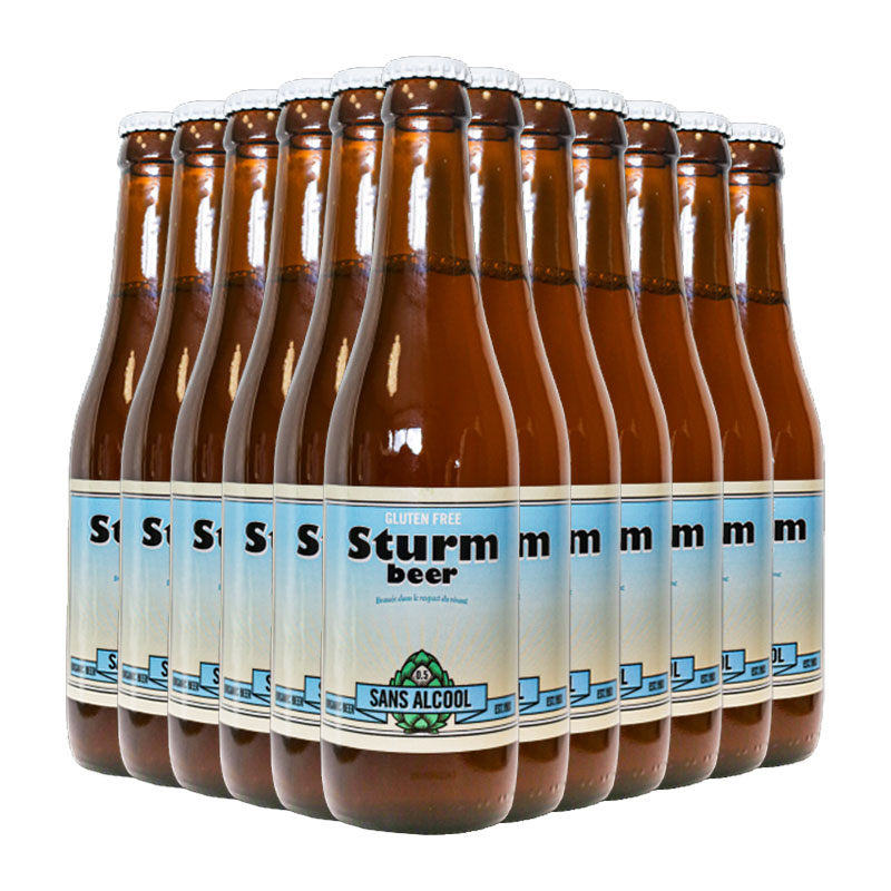 Sturmbeer - Bière blonde bio sans alcool et sans gluten - 12x33cl