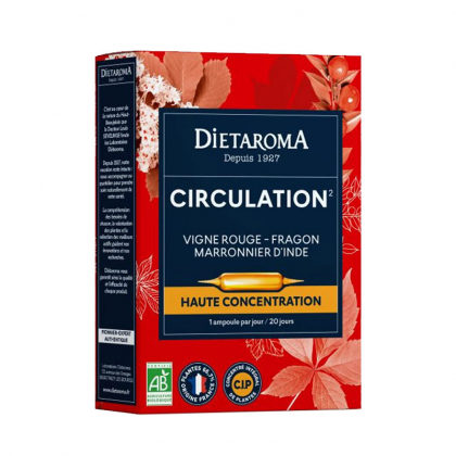 Ampoules circulation - Haute concentration - 20x10ml