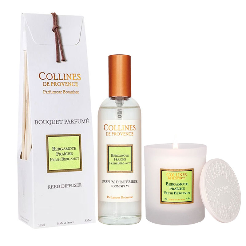 Trio intérieur parfumé - Bergamote fraiche