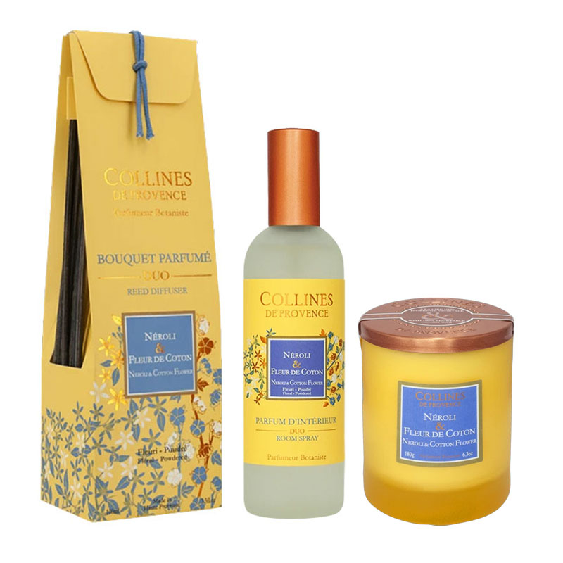 Trio intérieur parfumé - Néroli et fleur coton