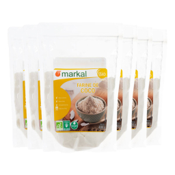 Farine de coco bio - Lot de 6x400g